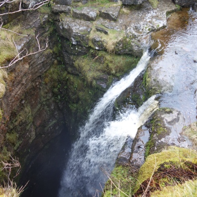 Gaping Gill - where Fell Beck plunges 322 feet underground as England's highest unbroken waterfall.